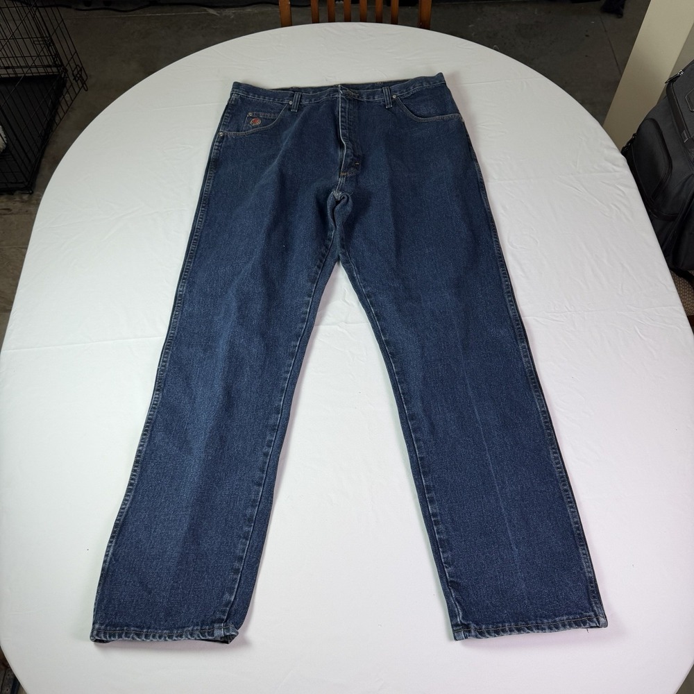 Wrangler 20X Jeans Men 40x34 Blue Denim Cowboy Cut Straight Leg Vintage Bootcut - Picture 1 of 8